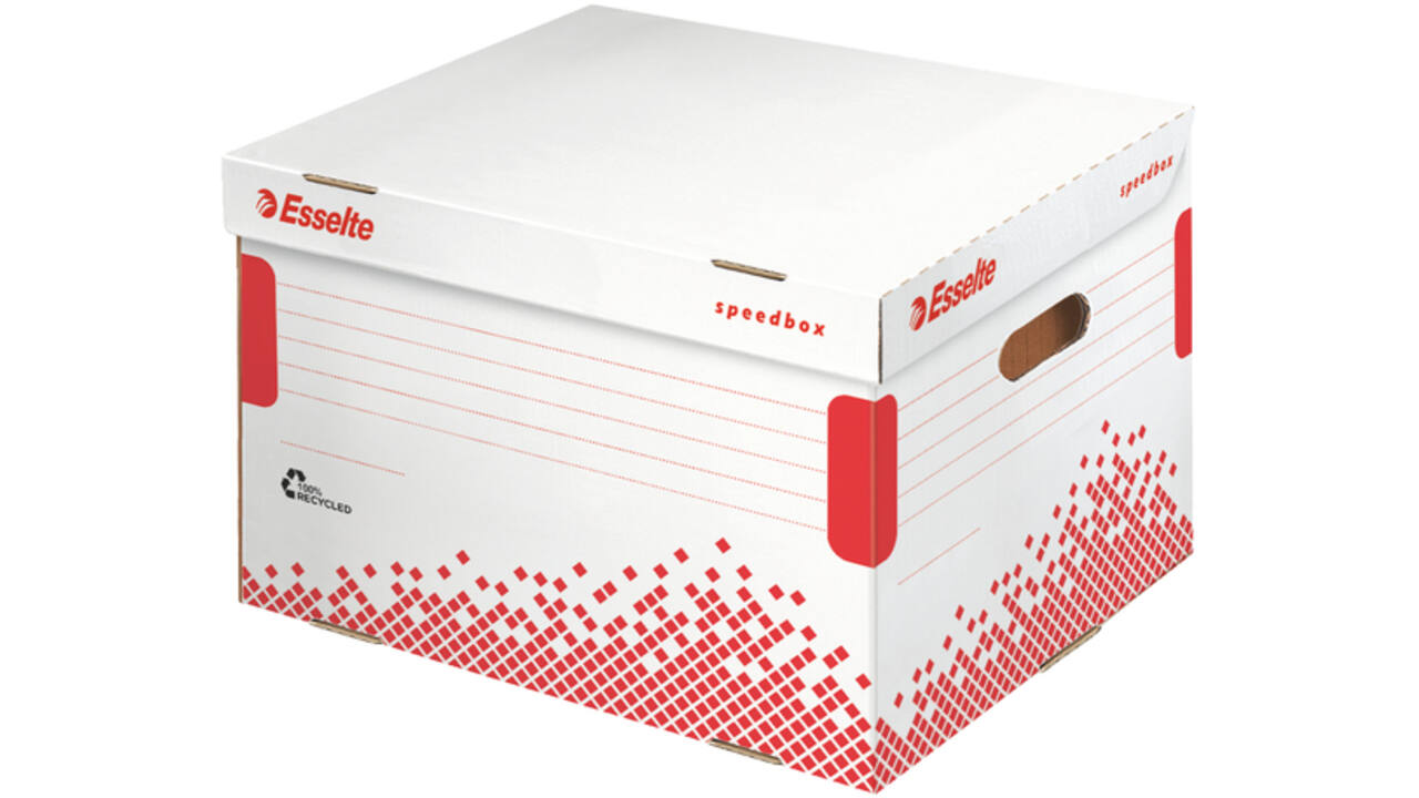 Opberg- en transportdoos Esselte Speedbox 392x301x334mm wit