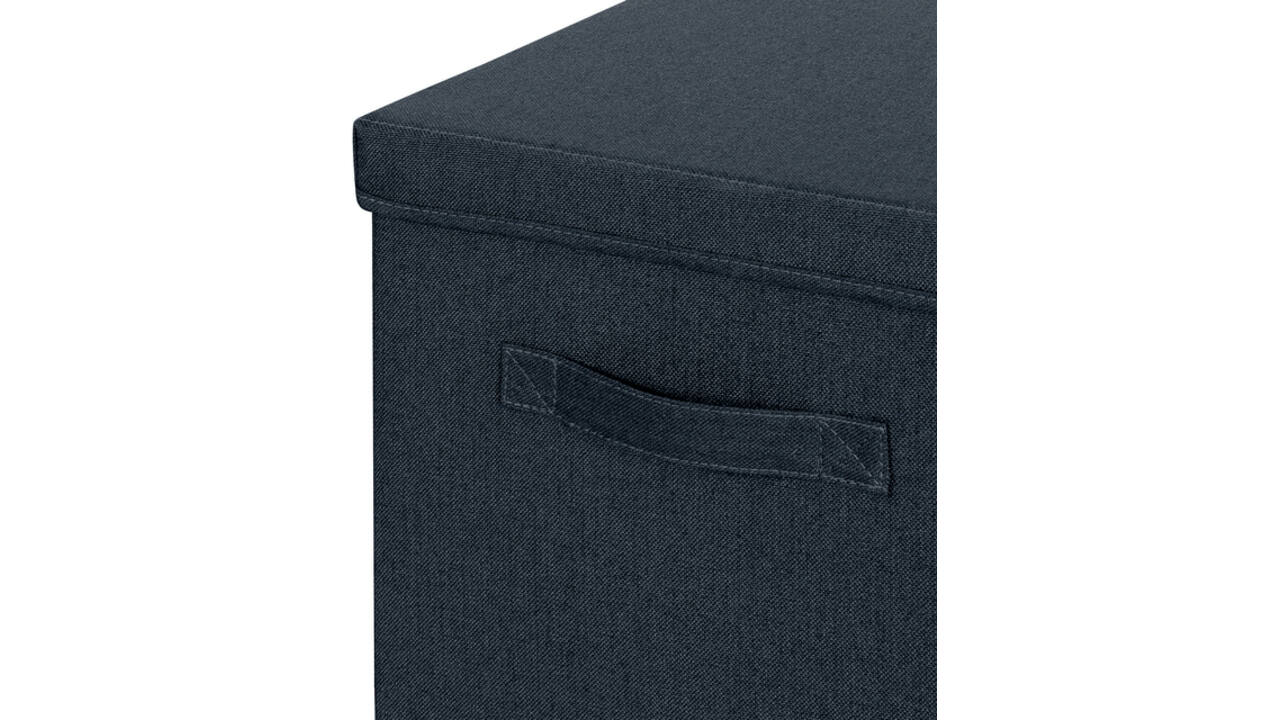 Opbergdoos Leitz gestoffeerd met deksel 330x325x380mm grijs 2 st