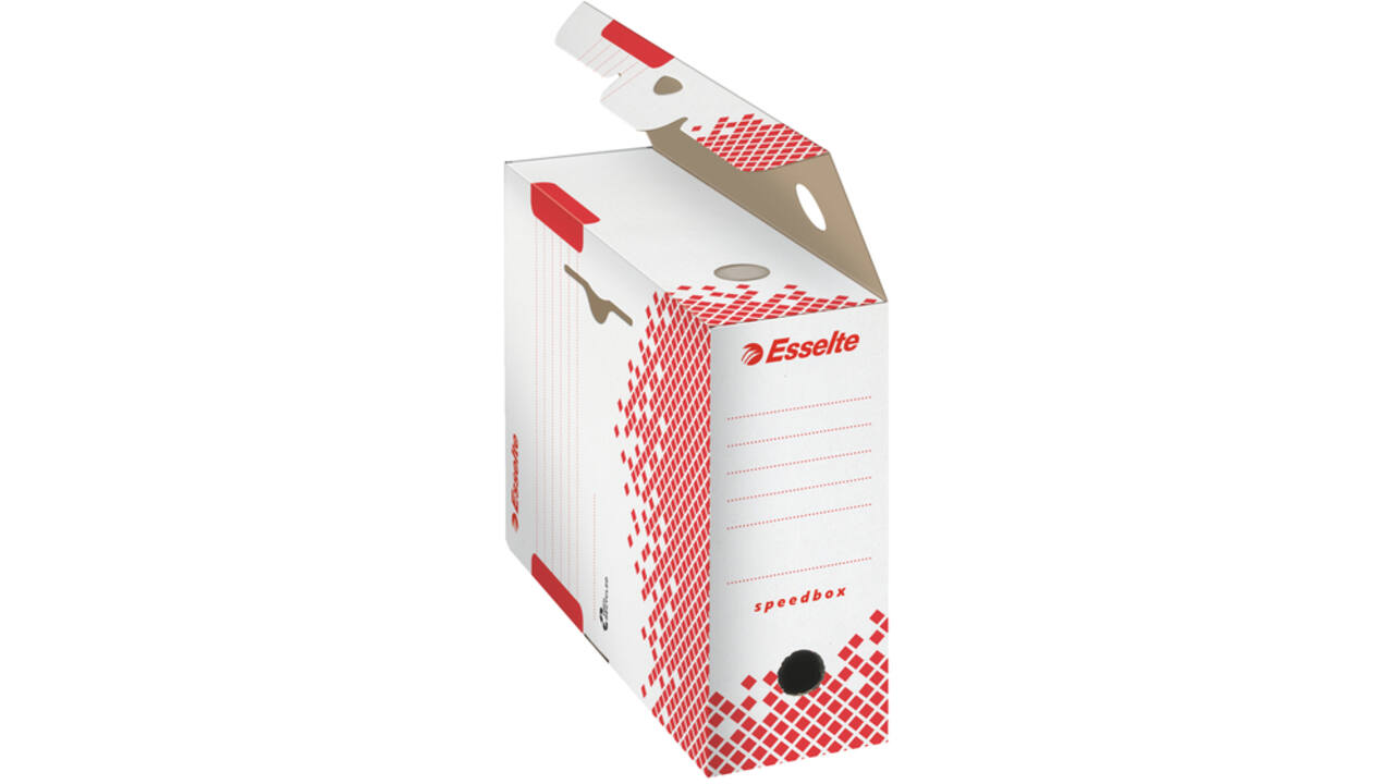 Archiefdoos Esselte Speedbox 100x250x350mm wit