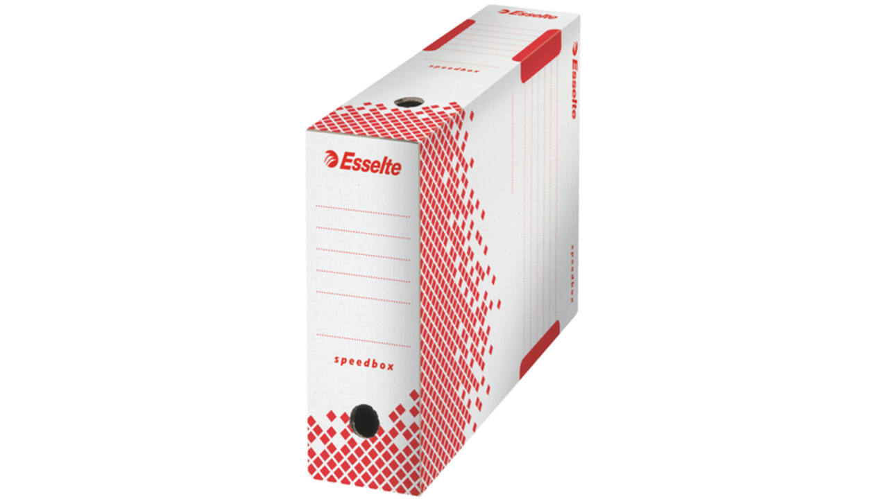 Archiefdoos Esselte Speedbox 100x250x350mm wit