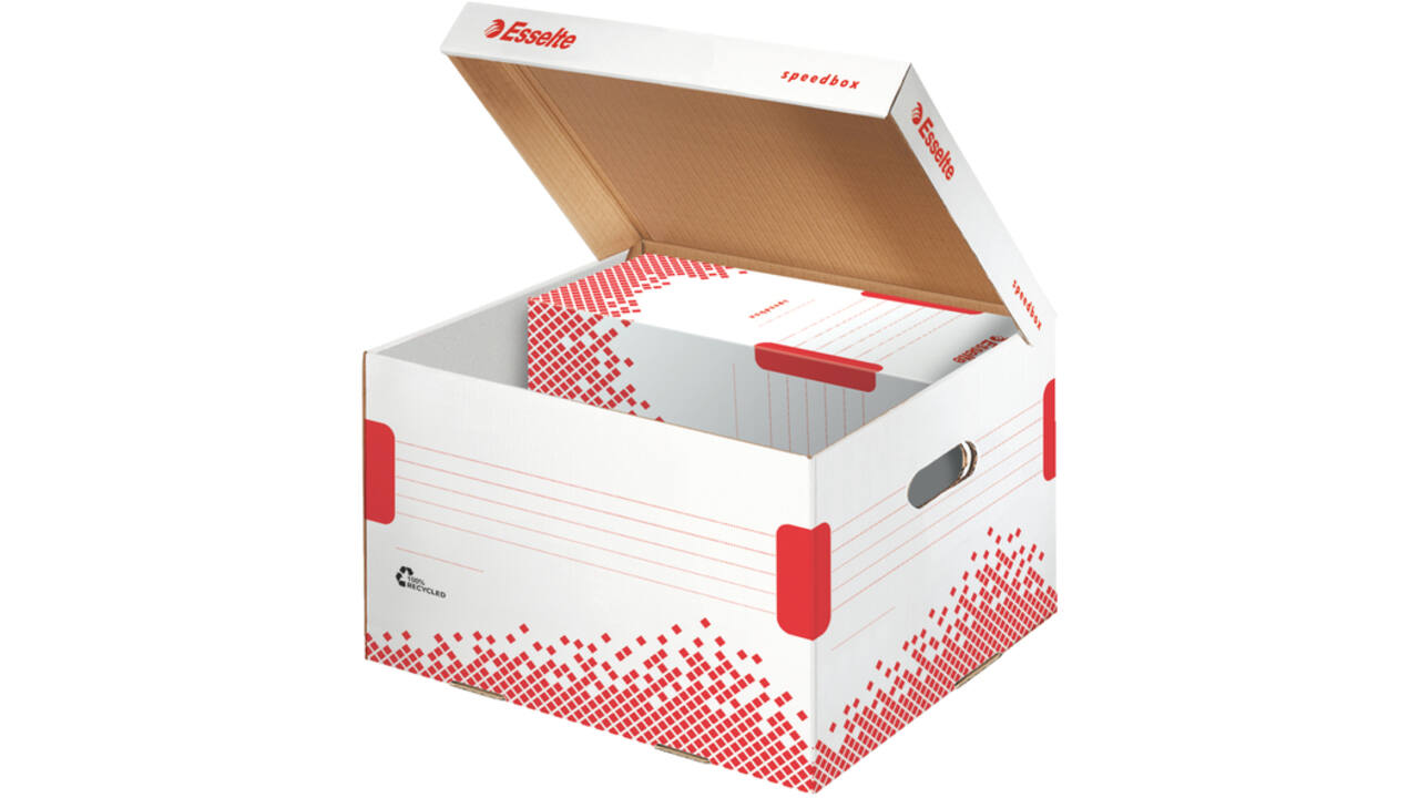 Opberg- en transportdoos Esselte Speedbox 367x263x325mm wit