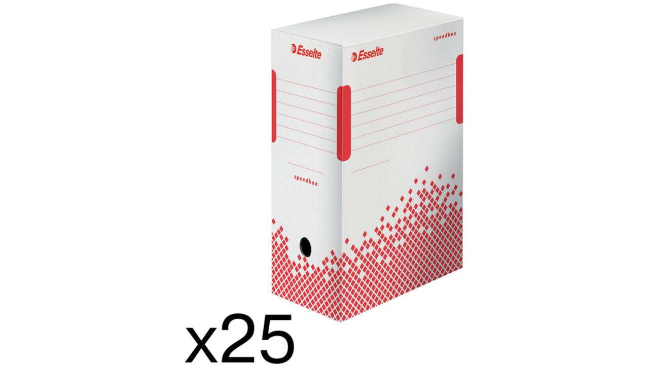 Archiefdoos Esselte Speedbox 150x250x350mm wit