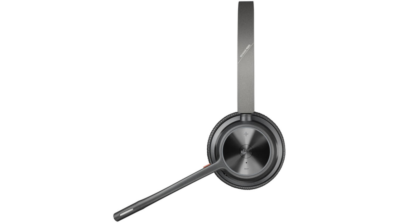 Headset HP POLY Voyager 4320-M met BT700 dongle en oplaadstatief