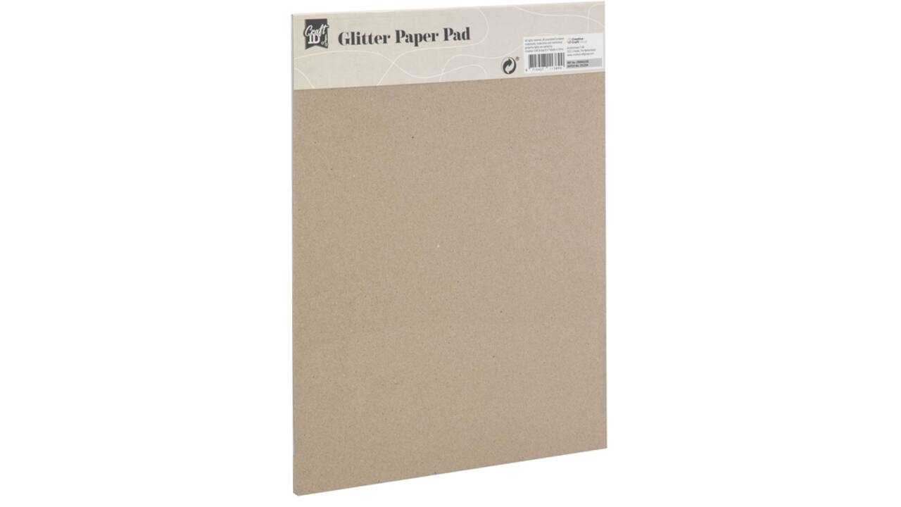Hobbykarton CarftID glitter 24x34cm 180gr 10 vel 10 kleuren