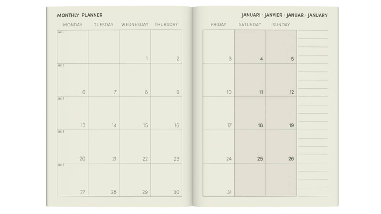 Agenda 2025 Lannoo Peanuts 7dagen/2pagina's