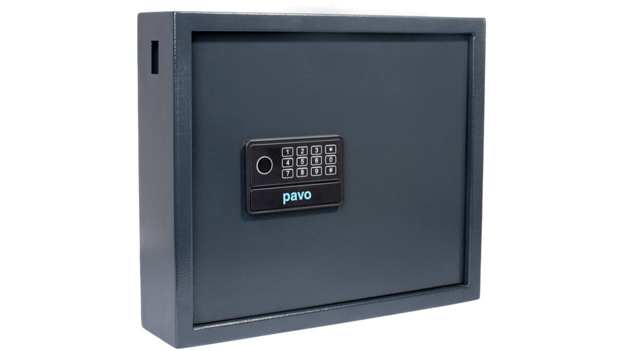 Sleutelkast Pavo high security magnetisch met fingerprintslot 20 haken 350x410x100mm