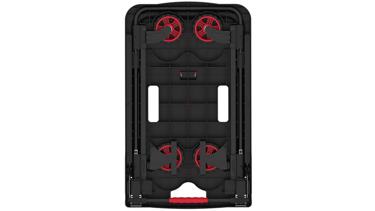 Transportkar Pavo platform trolley inklapbaar 137kg zwart