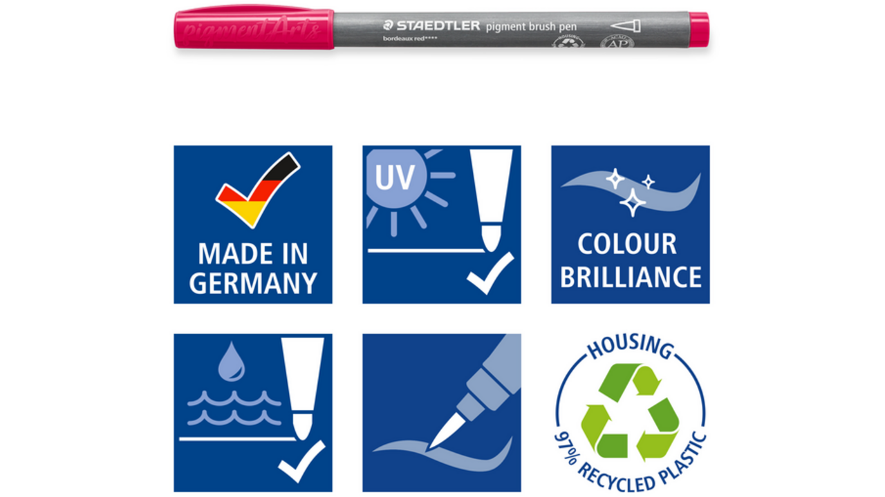Brushpen Staedtler PigmentArts set à 36 kleuren