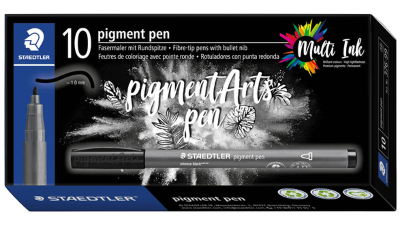 Fijnschrijver Staedtler PigmentArts Intens zwart