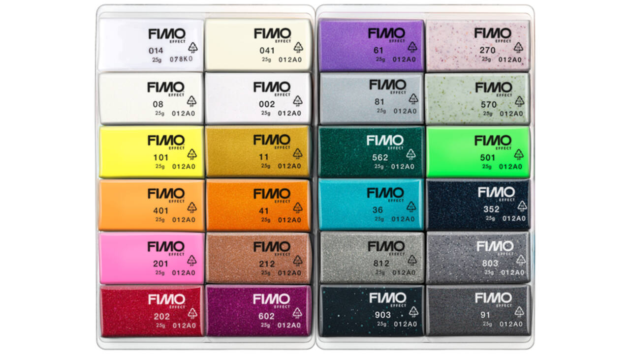 Klei Fimo effect colour pak à 24 kleuren