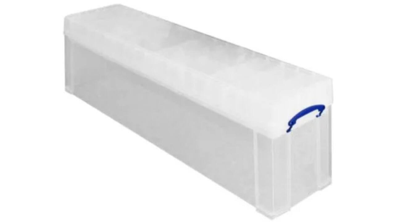 Opbergbox Really Useful 77 liter 1201x270x355mm transparant wit