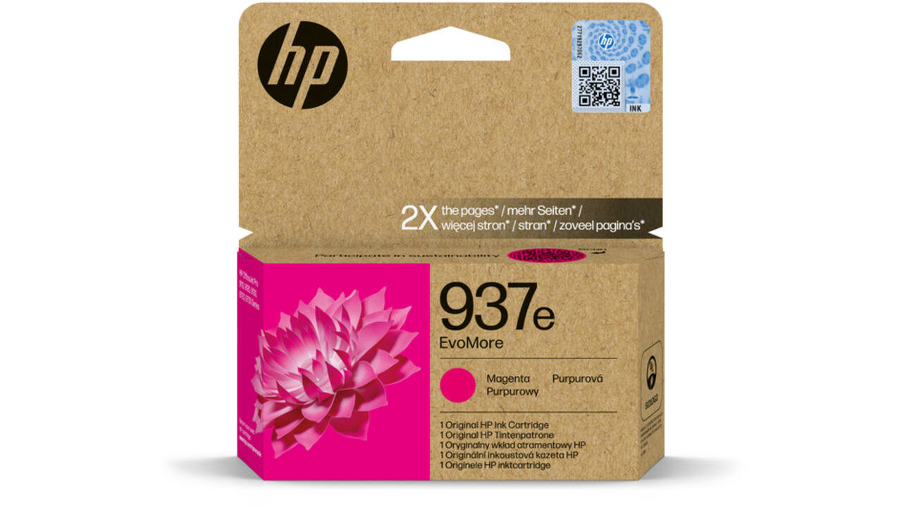 Inktcartridge HP 4S6W7NE 937E Evomore rood
