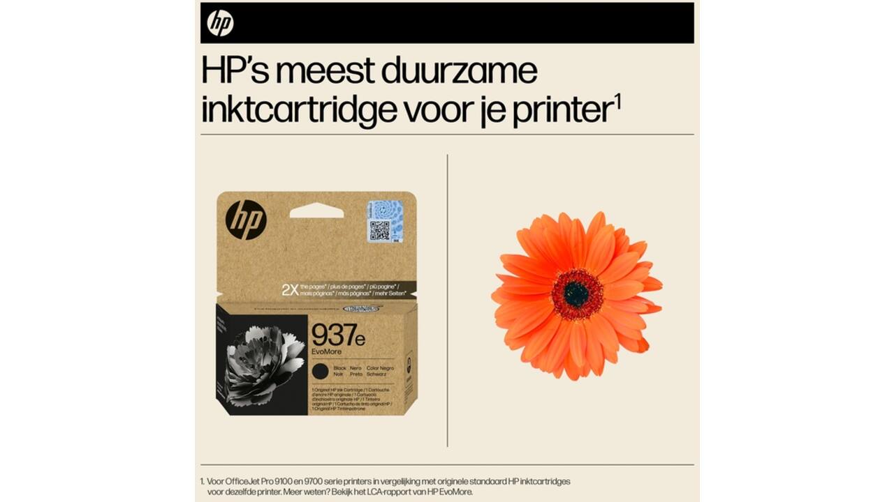 Inktcartridge HP 4S6W9NE 937E Evomore zwart
