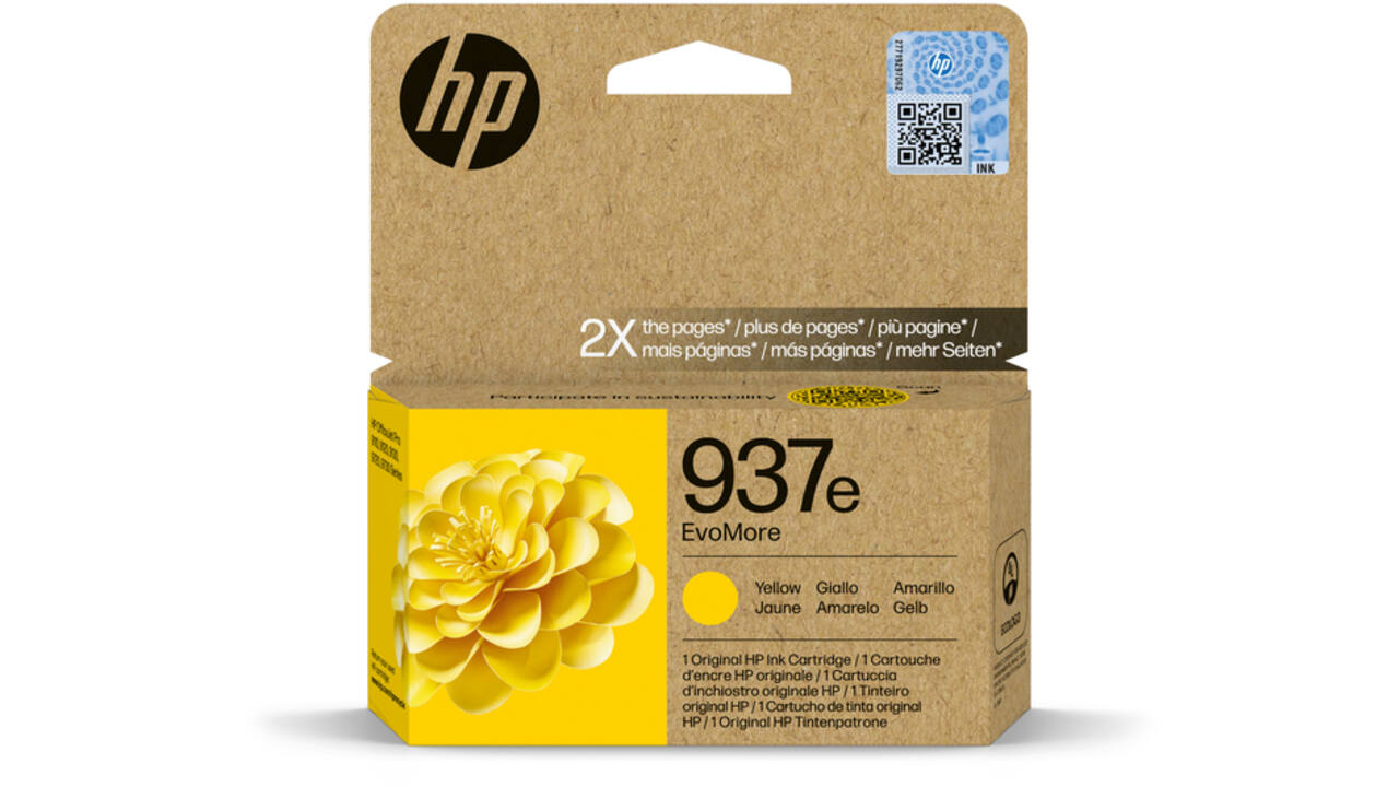 Inktcartridge HP 4S6W8NE 937E Evomore geel