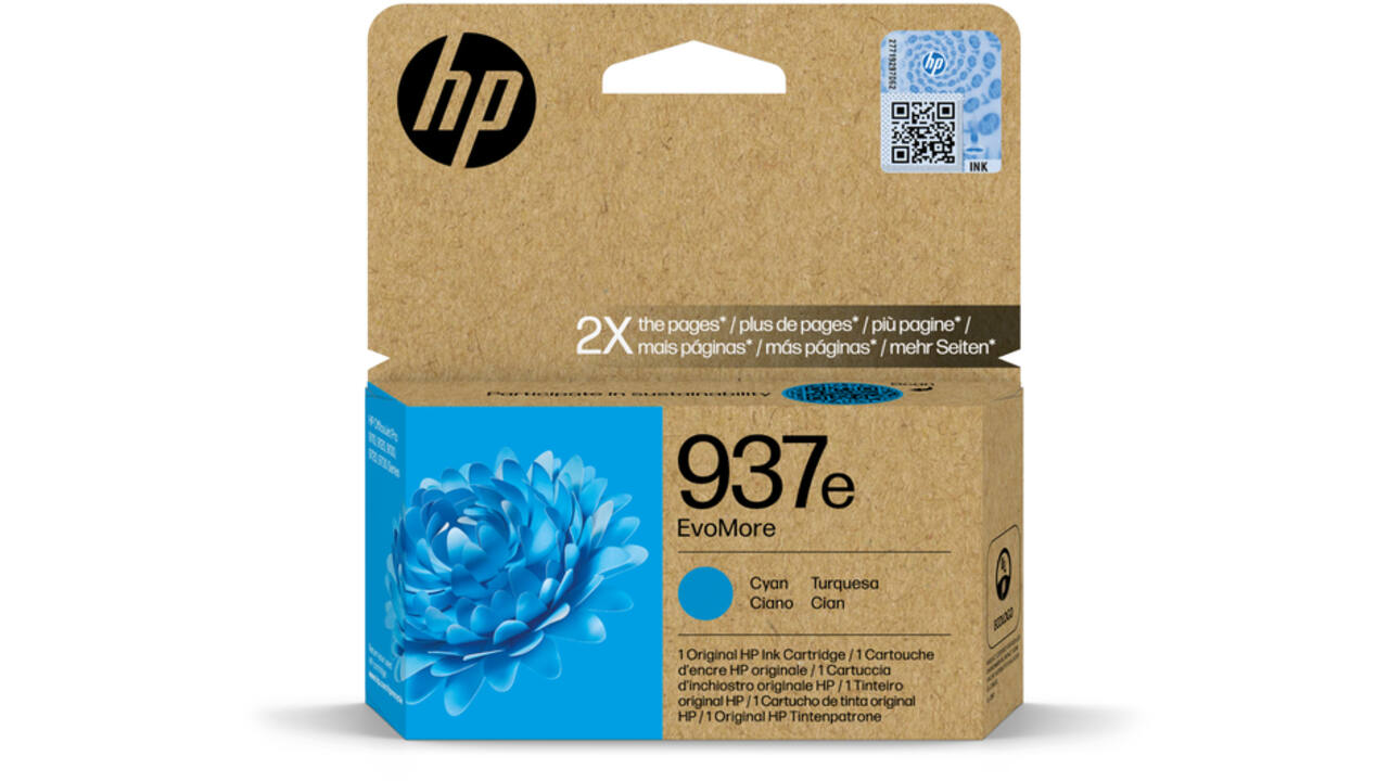 Inktcartridge HP 4S6W6NE 937E Evomore blauw