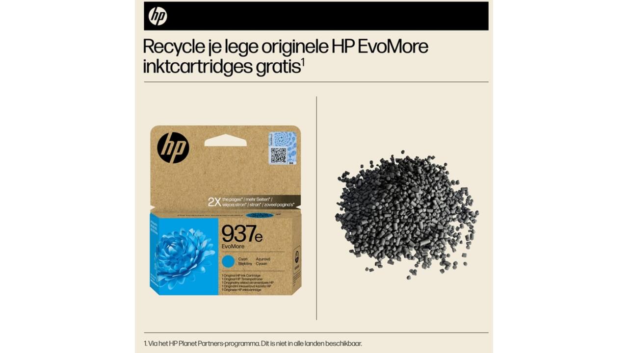 Inktcartridge HP 4S6W6NE 937E Evomore blauw