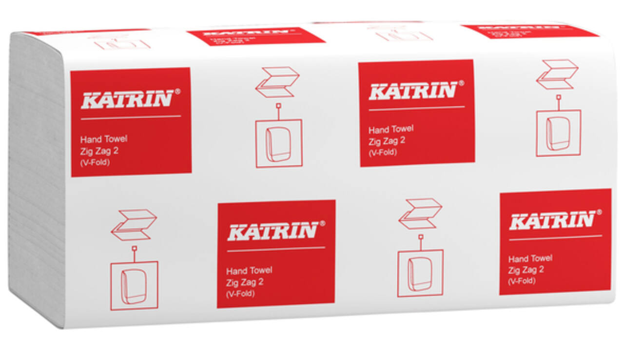 Handdoek Katrin Z-vouw 2-laags 24,4x23cm 20x200st 35588