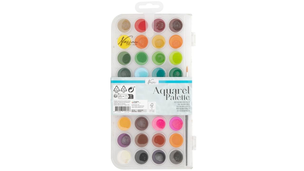 Aquarelverf Nassau fine art doos à 36 napjes