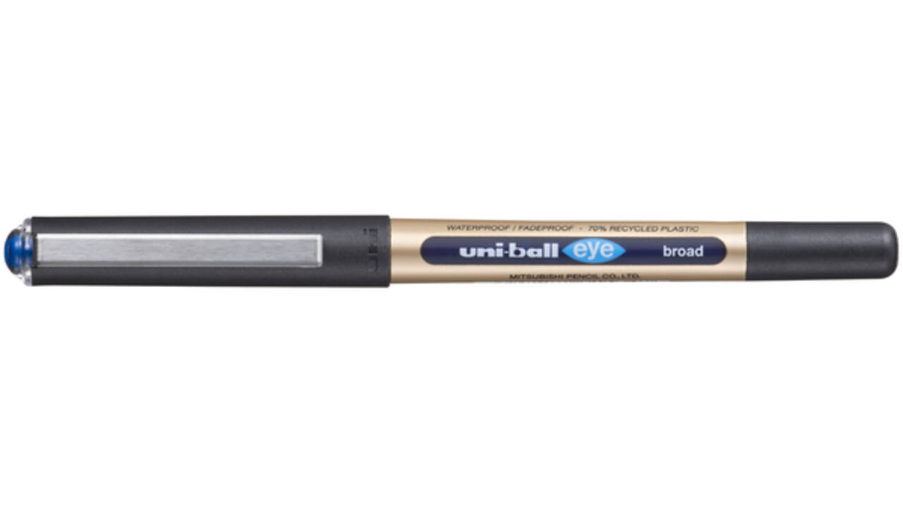 Rollerpen Uni-ball Eye eco 150E breed blauw