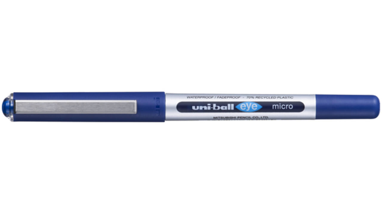 Rollerpen Uni-ball Eye eco 150E fijn blauw