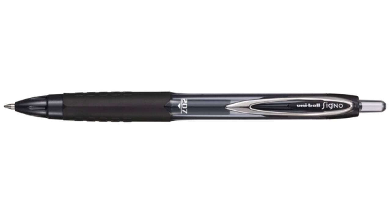 Gelschrijver Uni-ball Signo eco 207E medium zwart