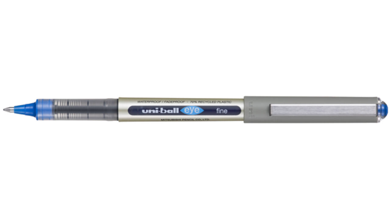Rollerpen Uni-ball Eye eco 157E medium blauw