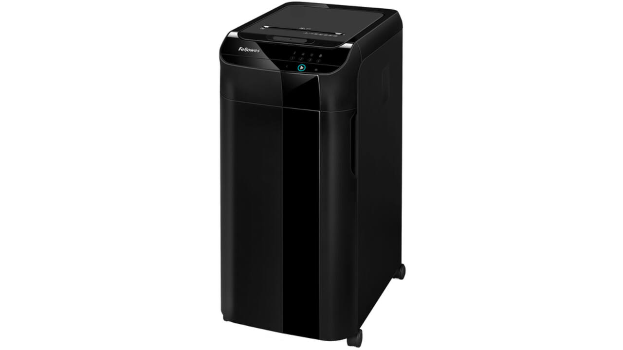Papiervernietiger Fellowes Automax 450C snippers 4x38mm zwart