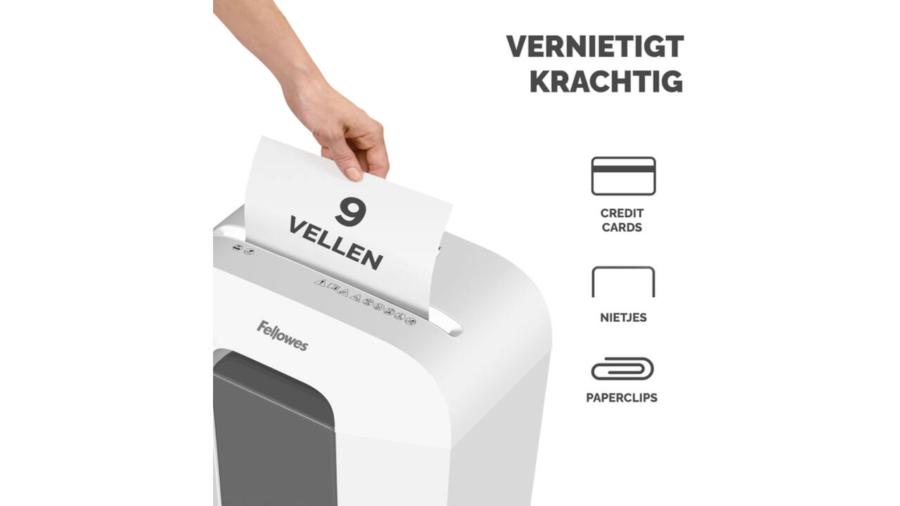 Papiervernietiger Fellowes Powershred LX50 snippers 4x37mm wit