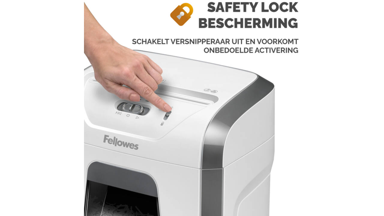 Papiervernietiger Fellowes Powershred 15C snippers 4x40mm wit