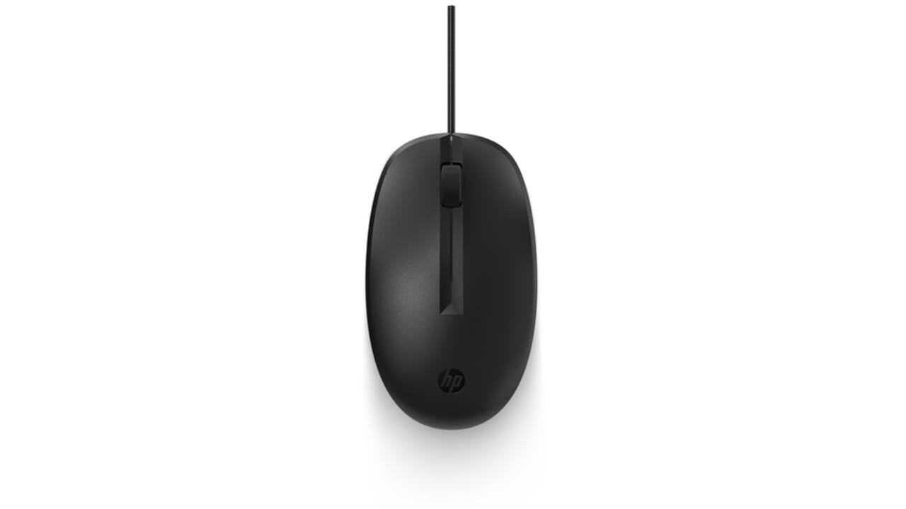 Muis HP 125 bedraad zwart