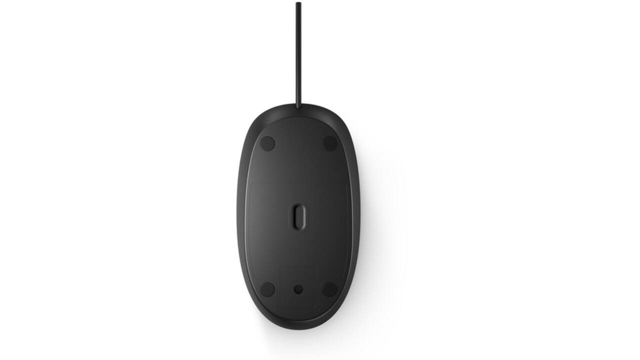 Muis HP 125 bedraad zwart