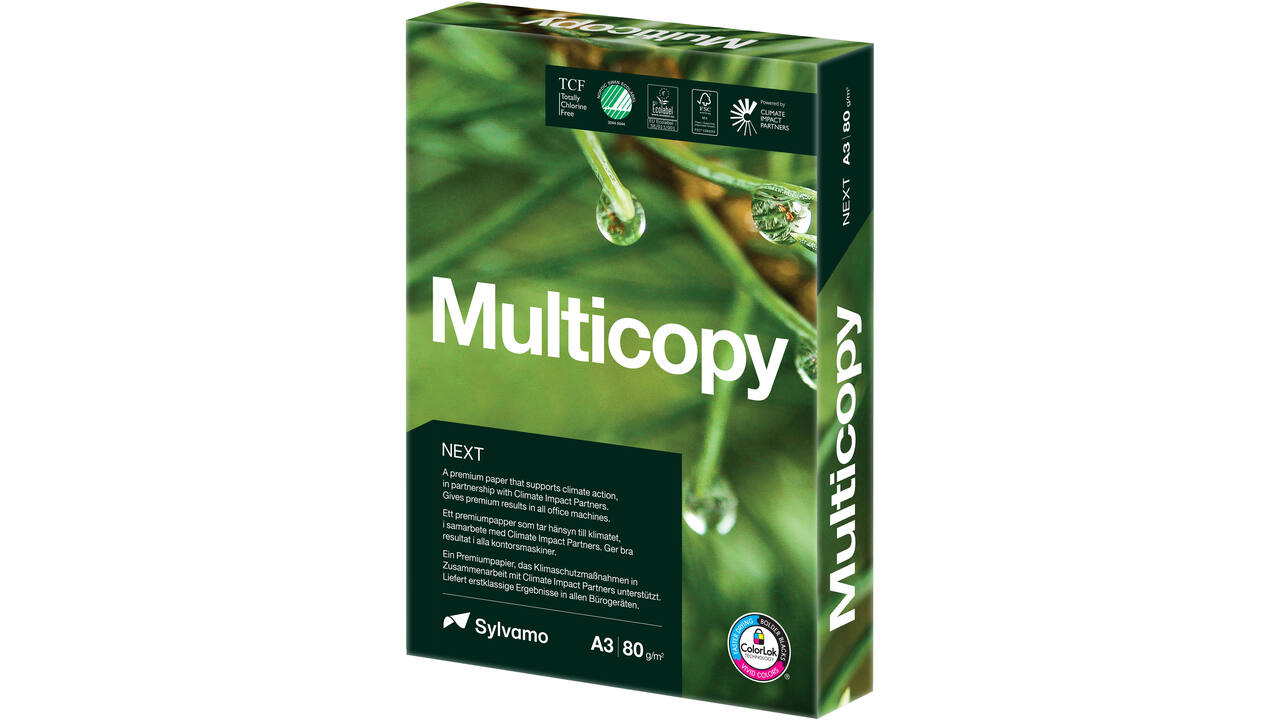 Kopieerpapier Multicopy NEXT A3 80gr wit 500 vel