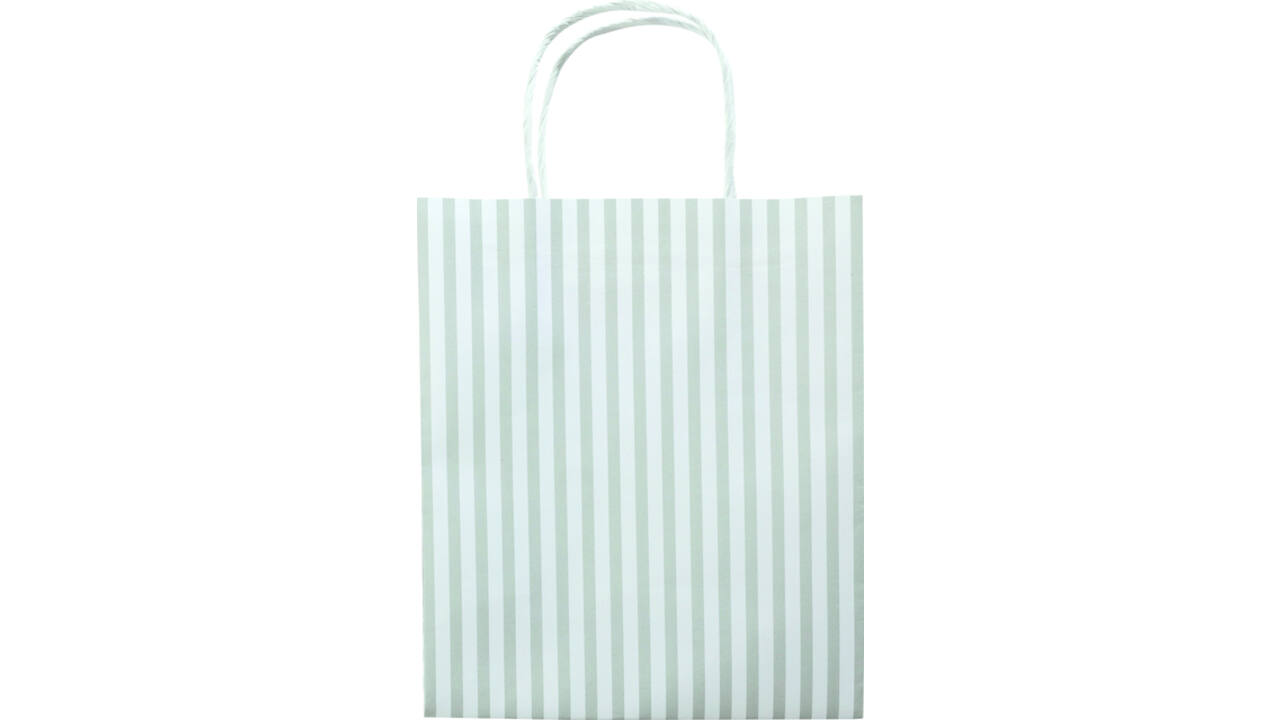 Tas met handvat Folia kraftpapier 115gr 18x21x8cm wit set à 3 dessins