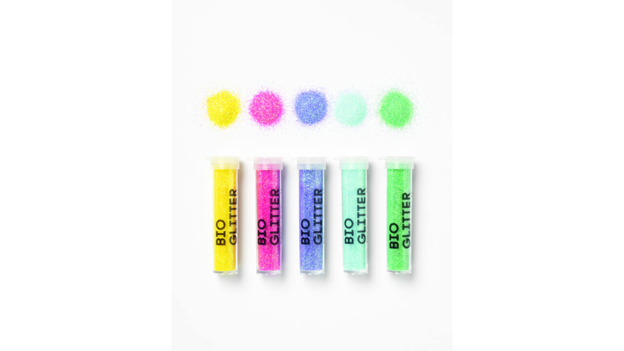 Glitterpoeder Bio Folia Rainbow 7gr 5 kleuren