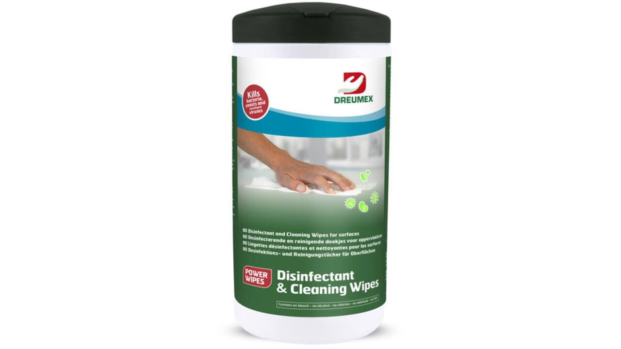 Desinfectiedoekjes Dreumex Disinfectant & Cleaning 80 stuks