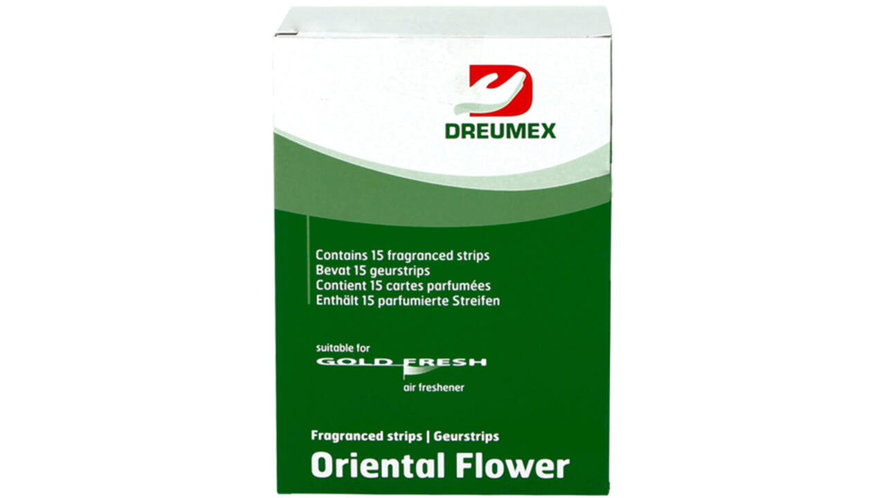 Luchtverfrisser Dreumex Gold Fresh Oriental Flower 15 strips