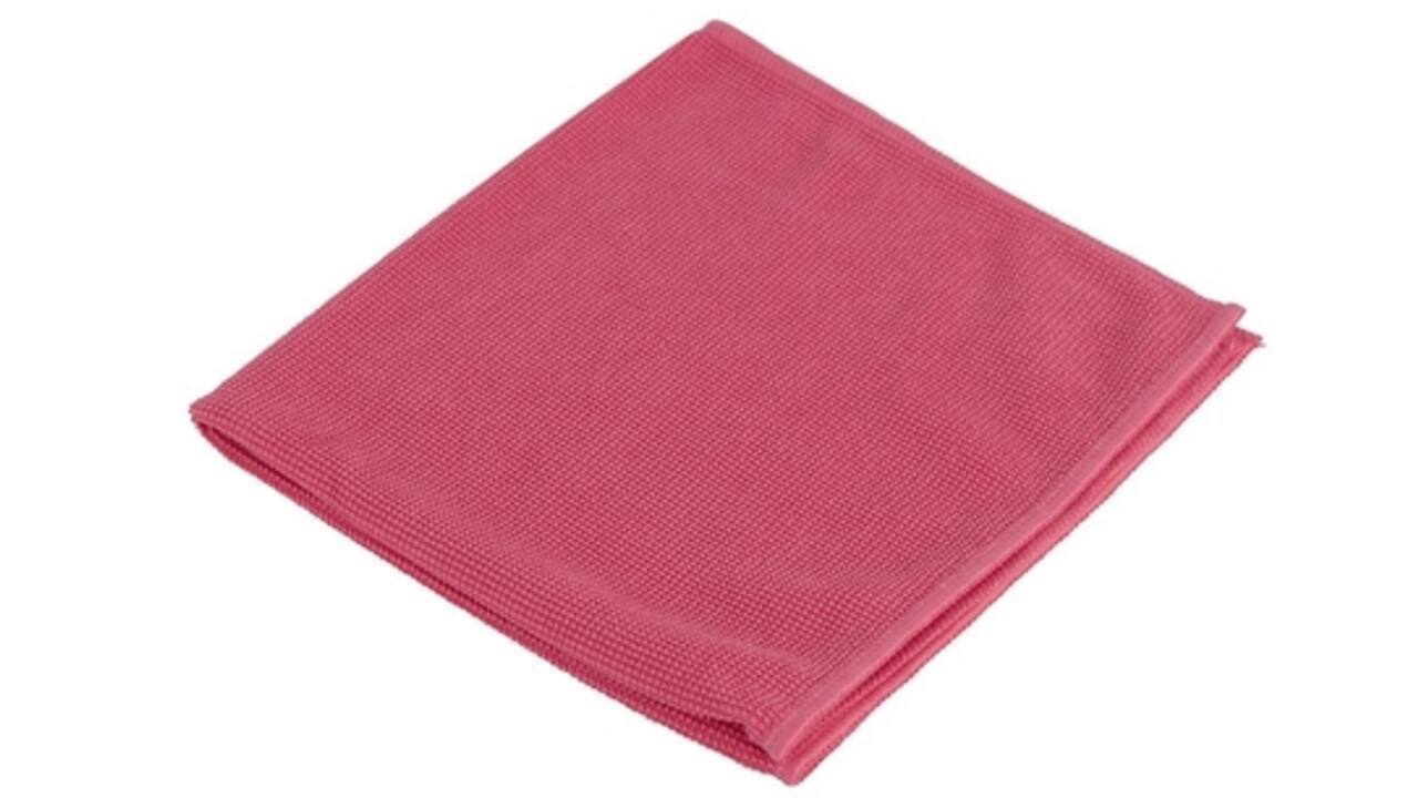 Microvezeldoek Cleaninq prof 40x40cm rood 10 stuks