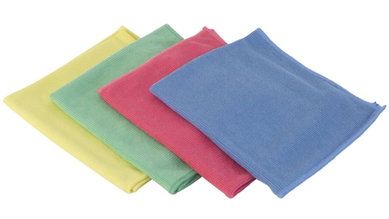 Microvezeldoek Cleaninq prof 40x40cm groen 10 stuks