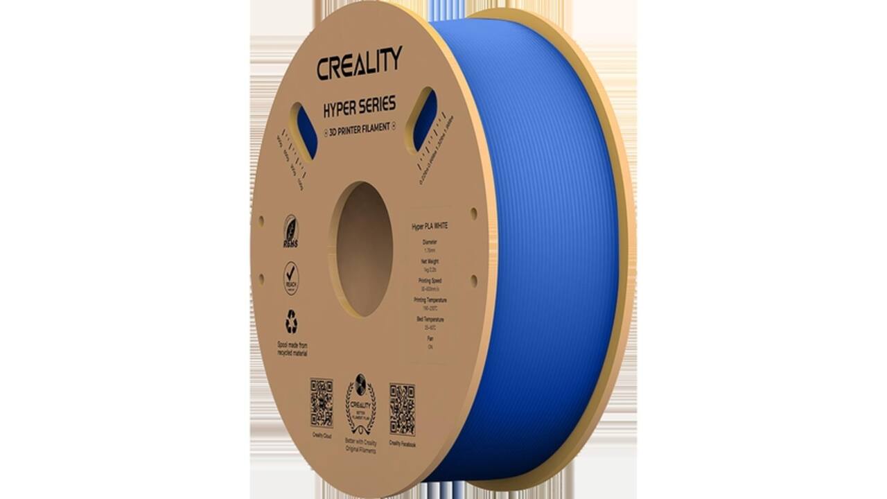 3D Filament Creality Hyper PLA 1.75mm blauw 1kg