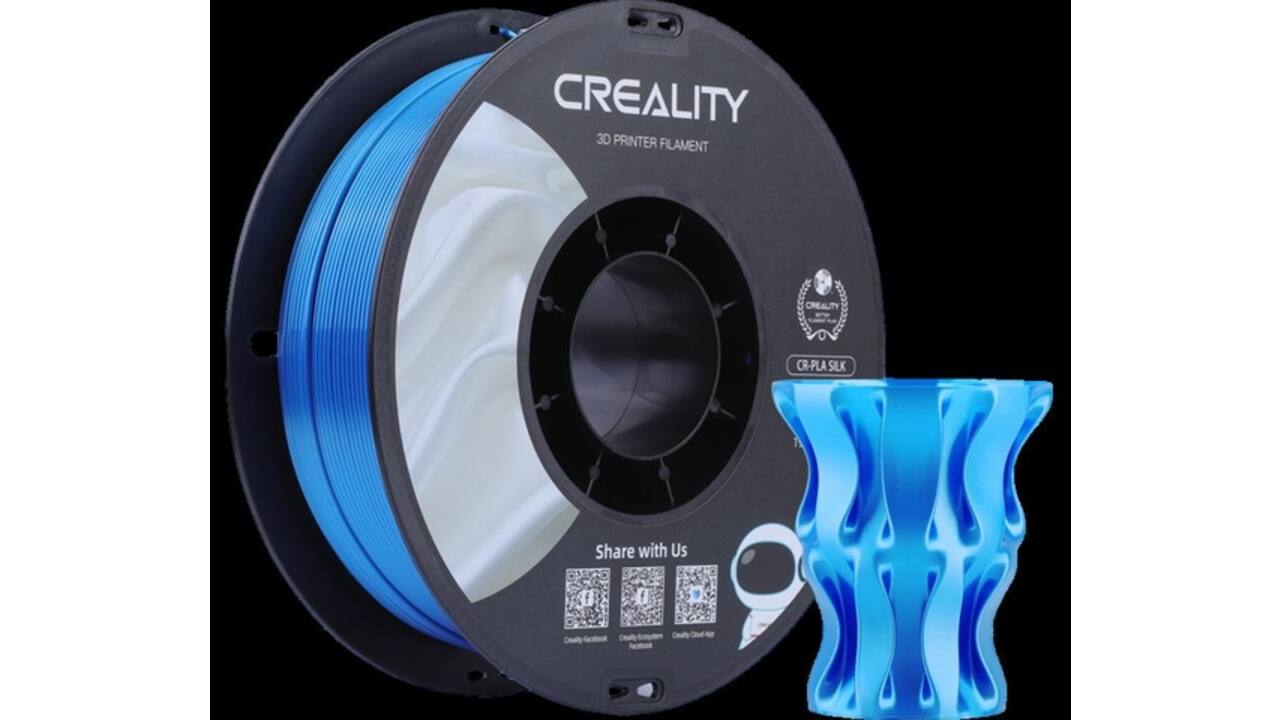 3D Filament Creality PLA 1.75mm Silk blauw 1kg