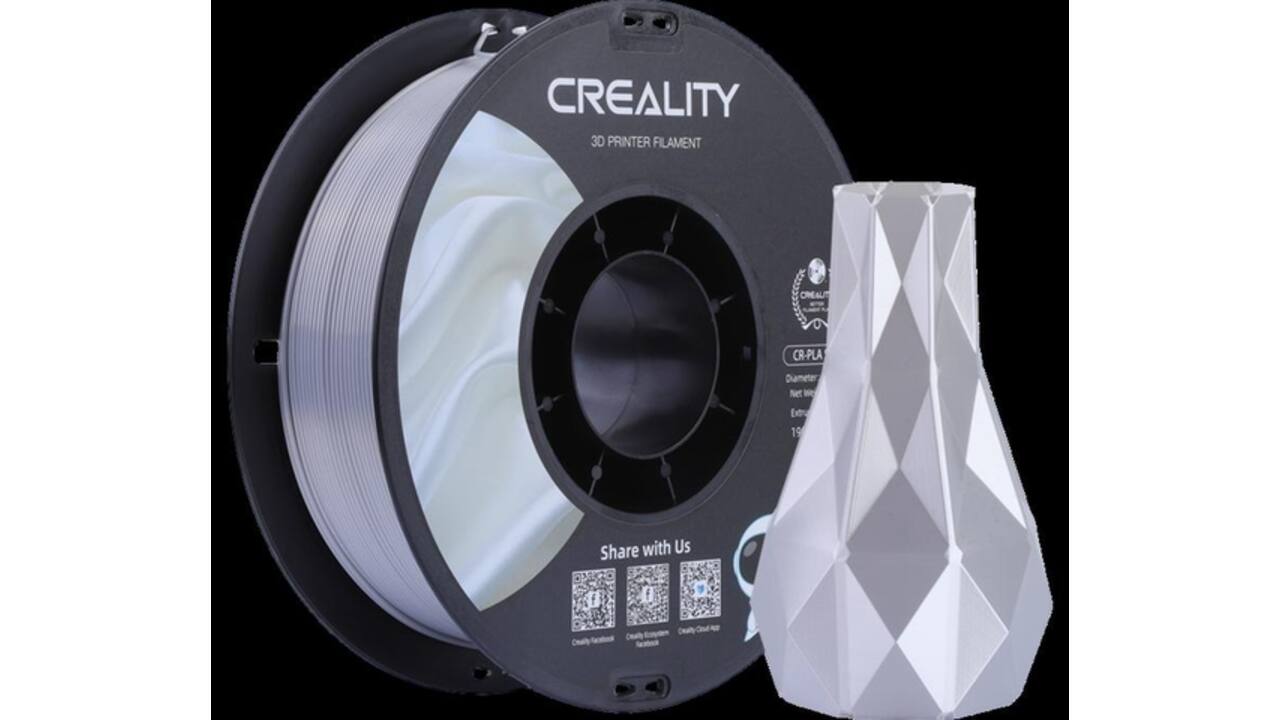 3D Filament Creality PLA 1.75mm Silk zilver 1kg
