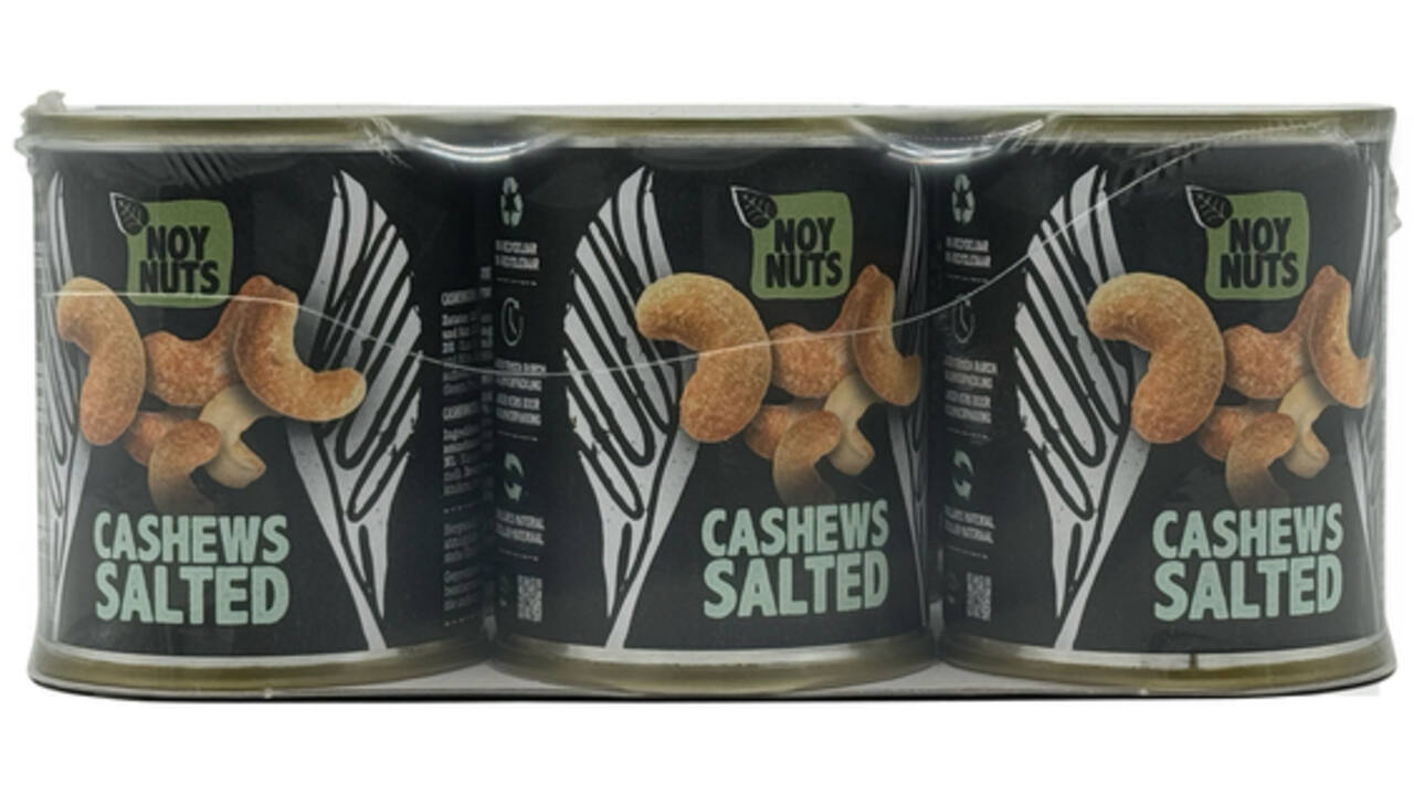 Cashewnoten NoyNuts gezouten blik 40 gram