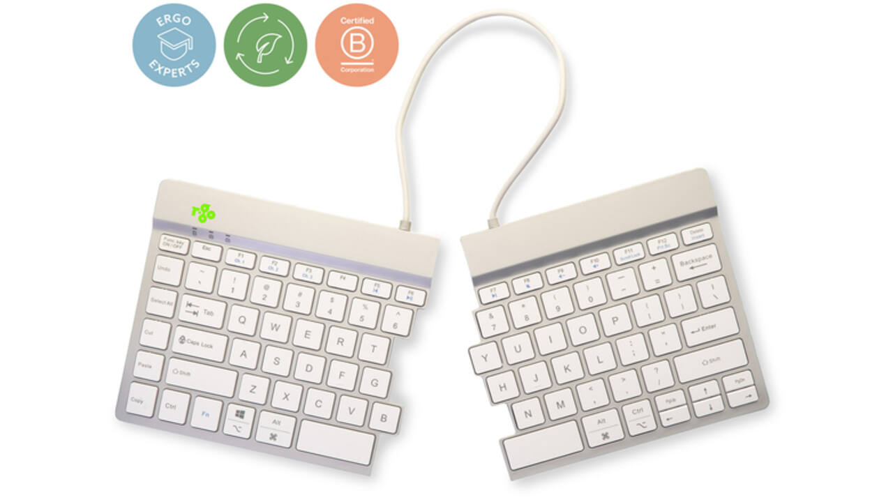 Toetsenbord R-Go Split Break QWERTY WL Wit