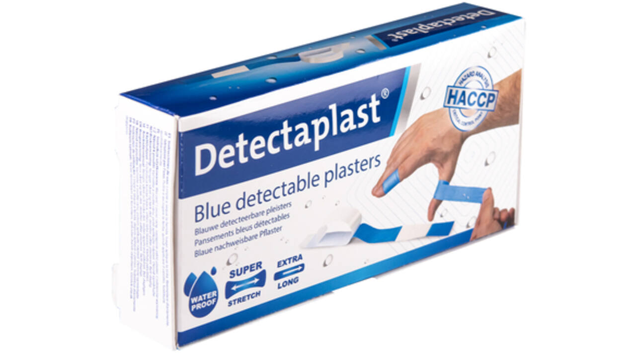 Waterafstotende blauwe pleister Detectaplast 180x20mm