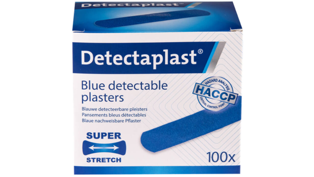 Elastische blauwe textielpleister Detectaplast 19x72mm
