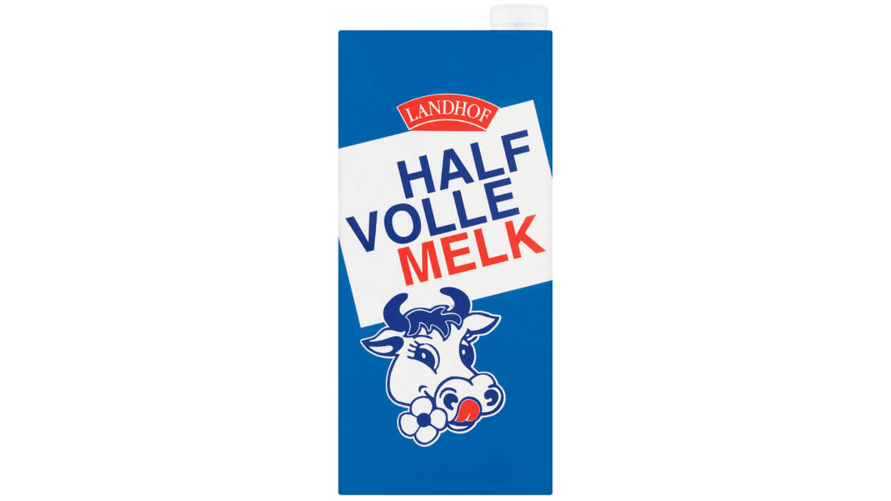 Melk Landhof halfvol houdbaar pak 1 liter