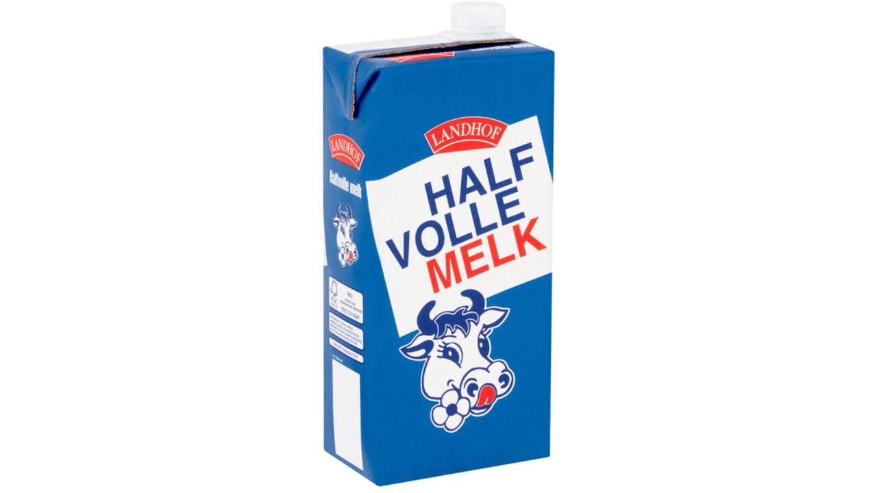 Melk Landhof halfvol houdbaar pak 1 liter