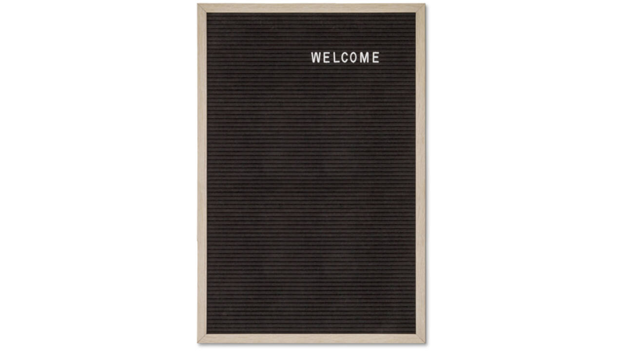 Letterbord IEZZY 40x60cm naturel hout