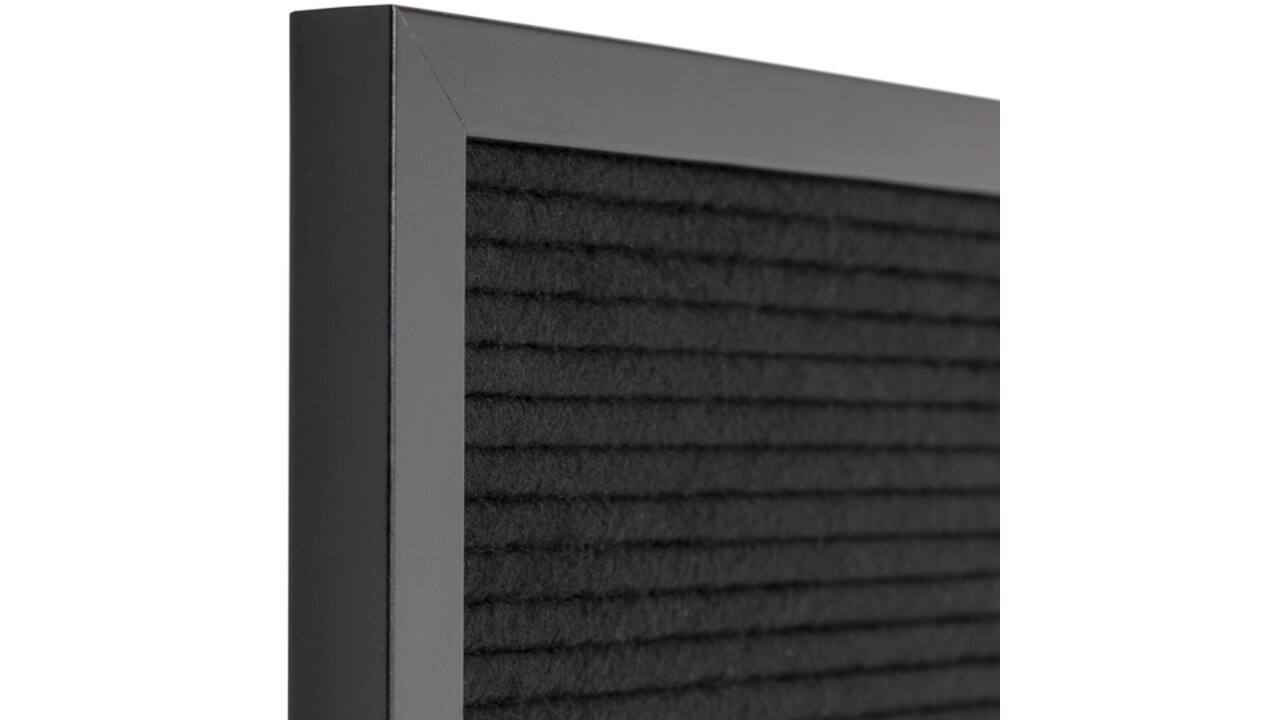 Letterbord IEZZY 30x30cm zwart hout