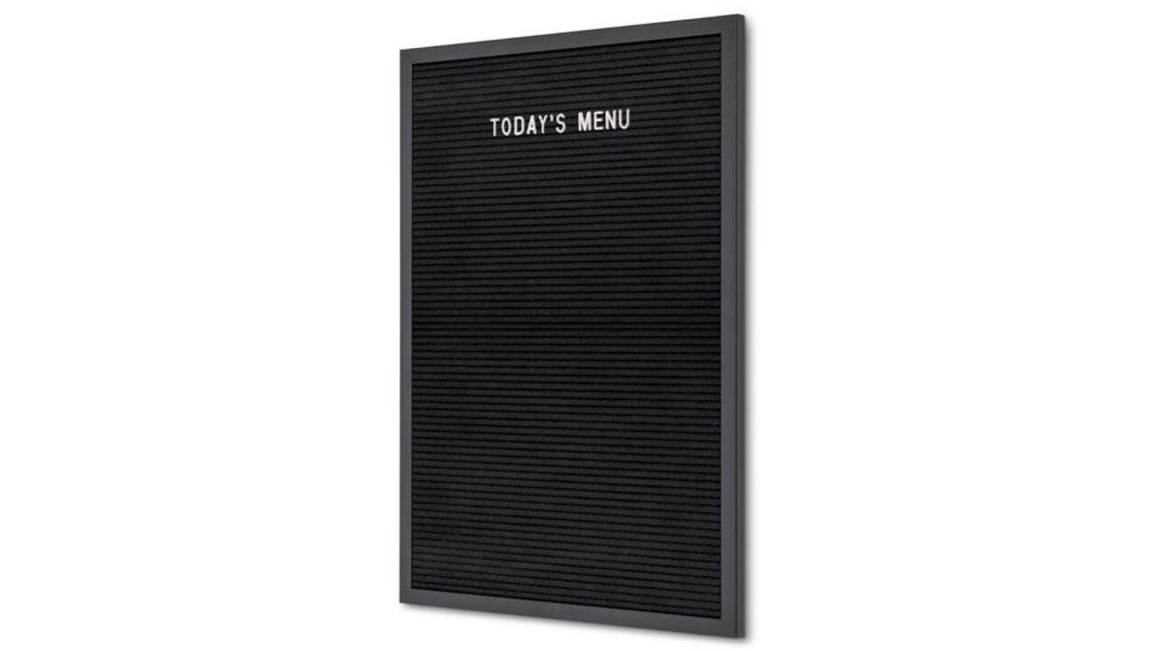 Letterbord IEZZY 40x60cm zwart hout